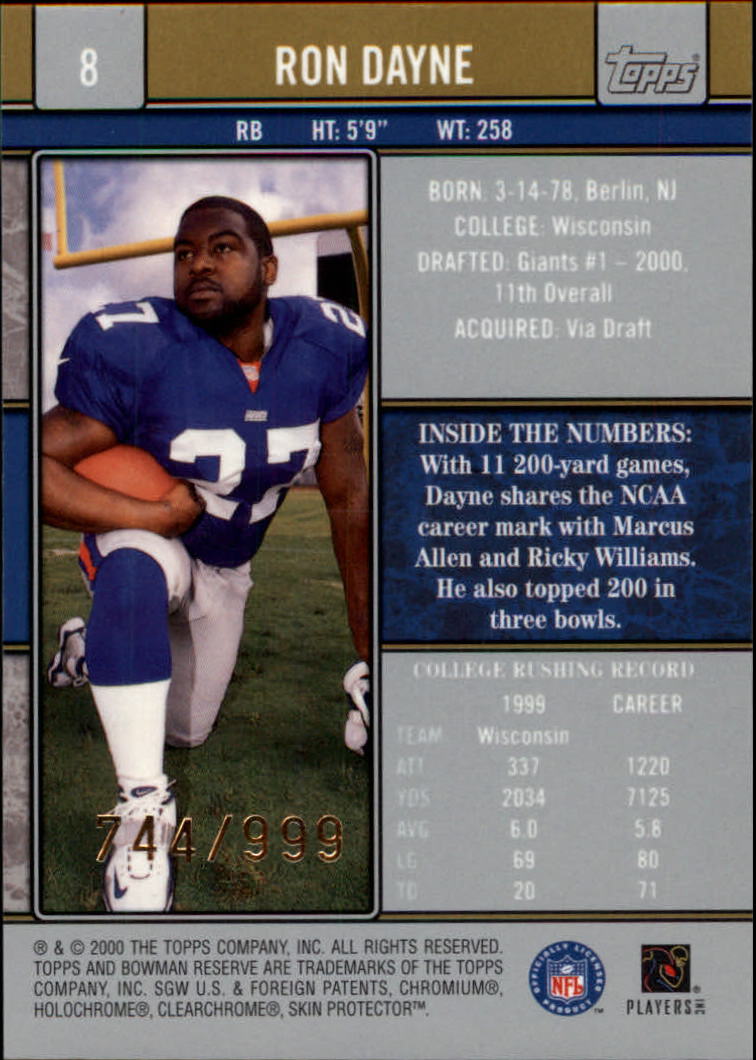 B2670- 2000 Bowman Reserve FB Cards 1-125 +Inserts -You Pick- 15+ FREE US SHIP - Picture 7 of 231