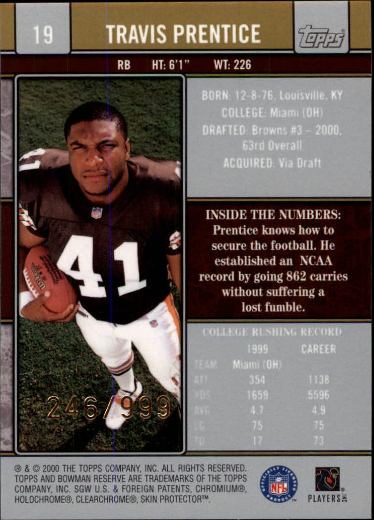 B2670- 2000 Bowman Reserve FB Cards 1-125 +Inserts -You Pick- 15+ FREE US SHIP - Picture 17 of 231