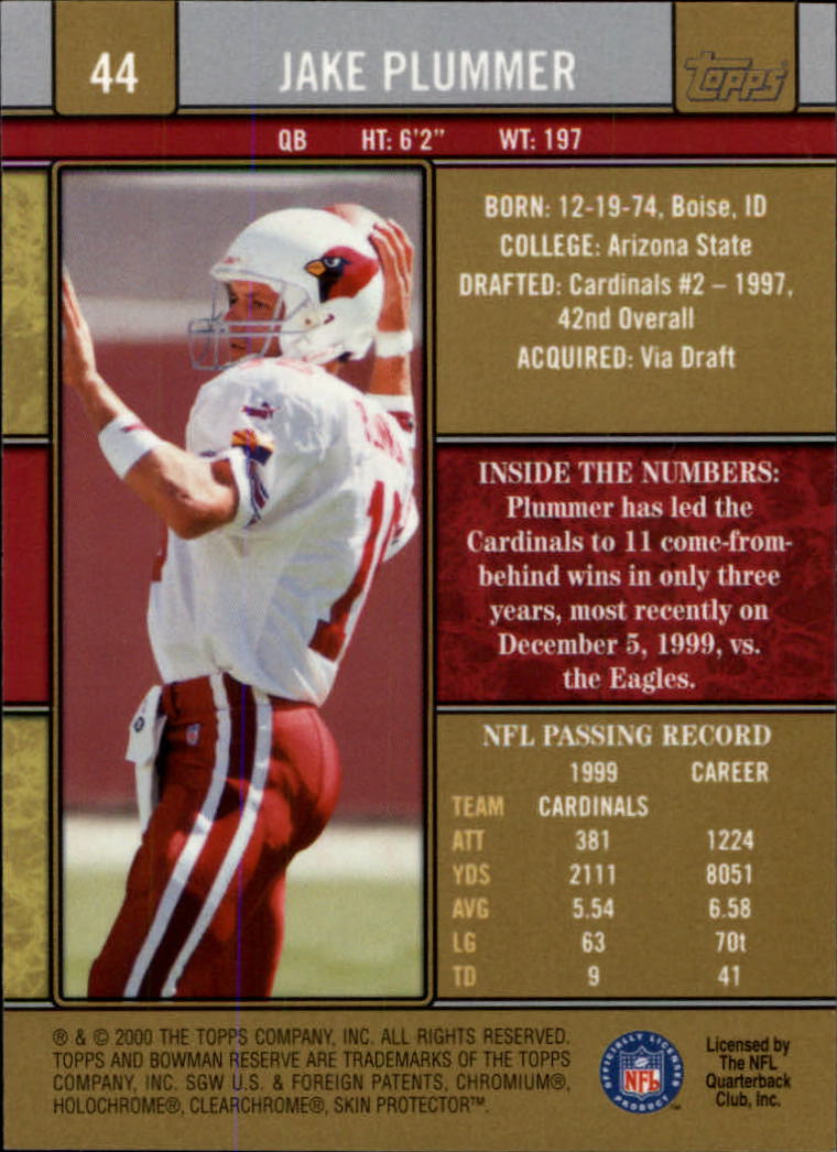 B2670- 2000 Bowman Reserve FB Cards 1-125 +Inserts -You Pick- 15+ FREE US SHIP - Picture 61 of 231