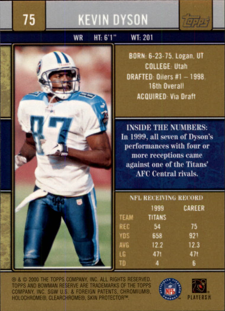 B2670- 2000 Bowman Reserve FB Cards 1-125 +Inserts -You Pick- 15+ FREE US SHIP - Picture 121 of 231