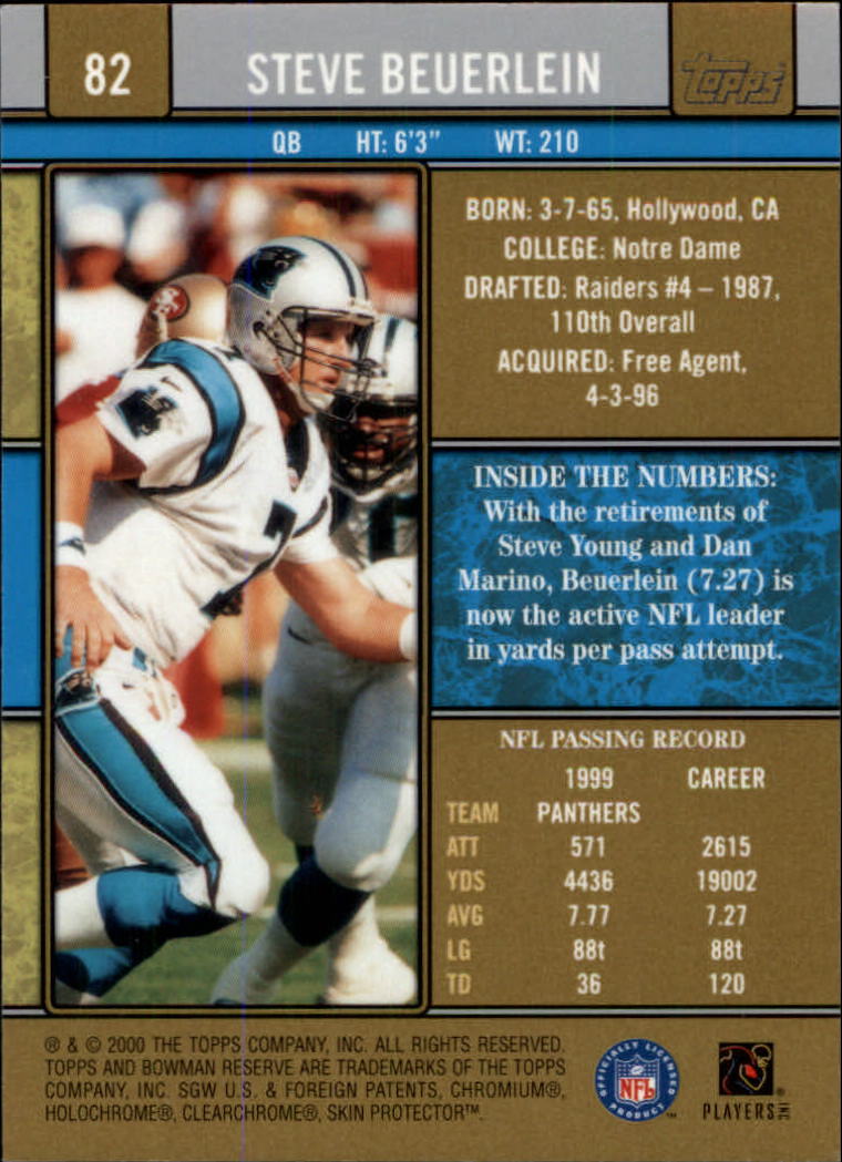 B2670- 2000 Bowman Reserve FB Cards 1-125 +Inserts -You Pick- 15+ FREE US SHIP - Picture 133 of 231