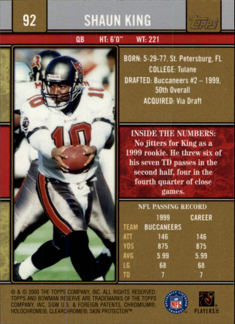 B2670- 2000 Bowman Reserve FB Cards 1-125 +Inserts -You Pick- 15+ FREE US SHIP - Picture 153 of 231