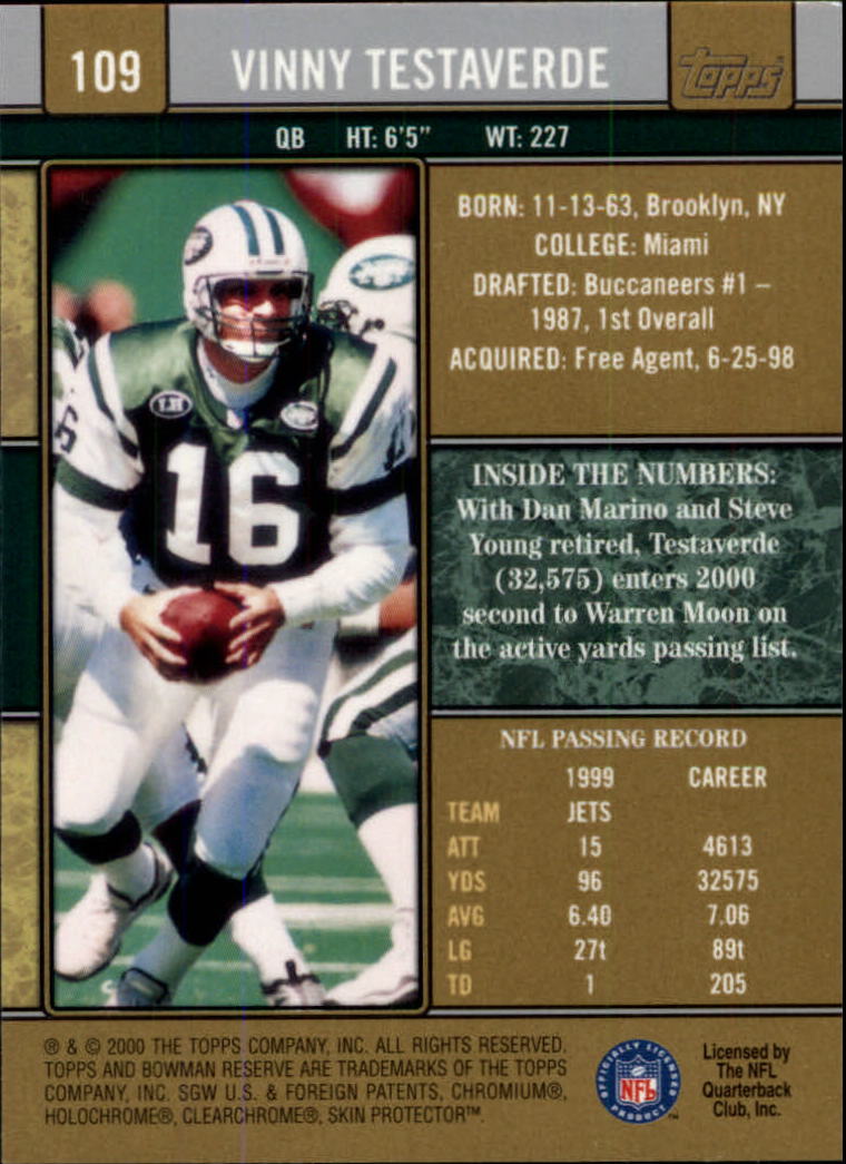 B2670- 2000 Bowman Reserve FB Cards 1-125 +Inserts -You Pick- 15+ FREE US SHIP - Picture 187 of 231