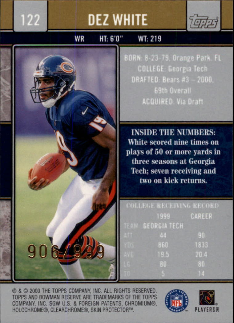B2670- 2000 Bowman Reserve FB Cards 1-125 +Inserts -You Pick- 15+ FREE US SHIP - Picture 209 of 231