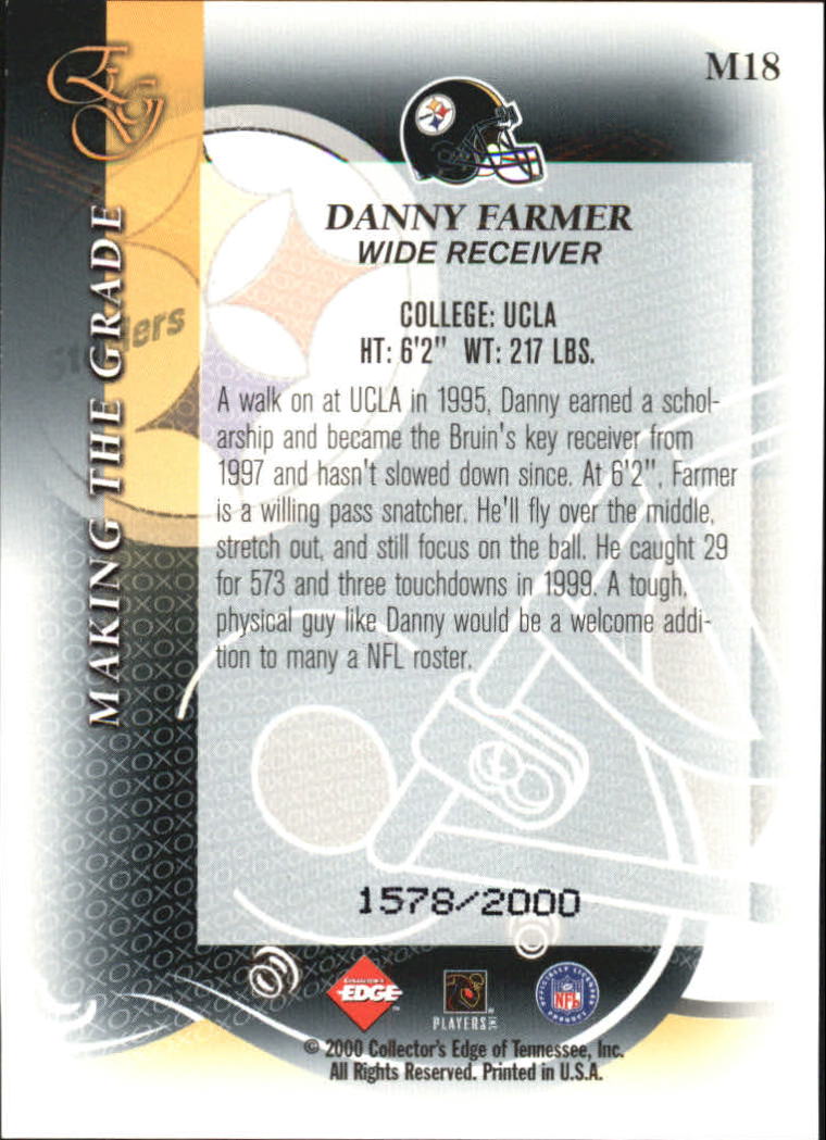 2000 Collector's Edge EG Football "Insert" Cards - Bild 13 von 17