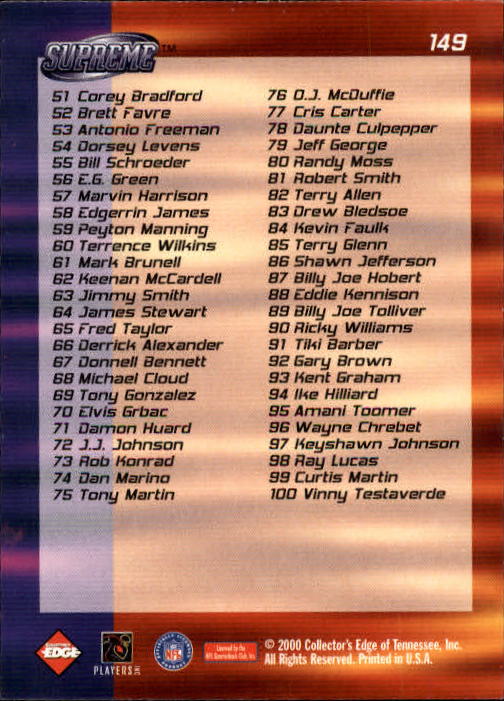 B1087- 2000 Collector's Ecke Supreme Fb + Einsätze -du Pick- 15 + Gratis US - Bild 297 von 321