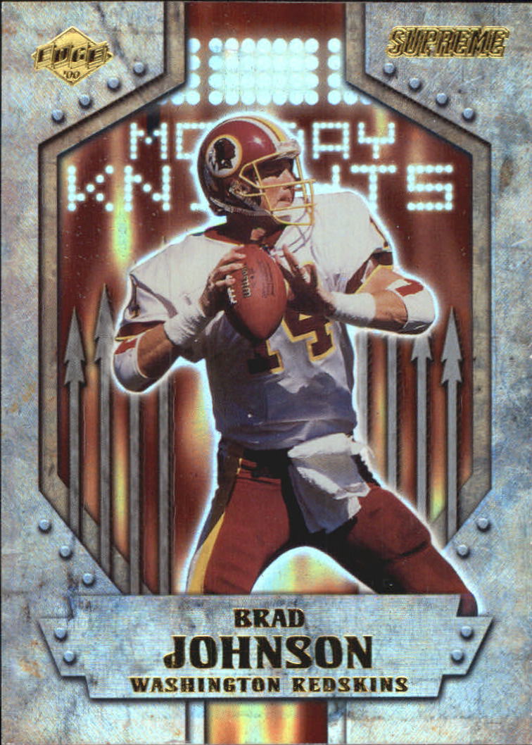 2000 Collector's Edge Supreme Monday Knights #MK20 Brad Johnson