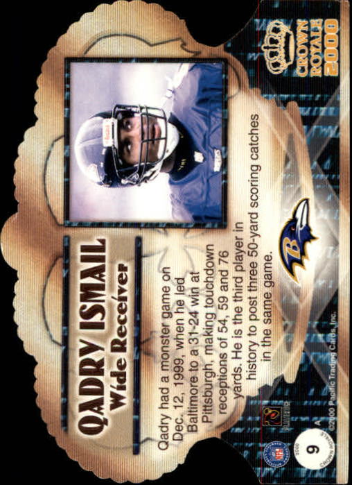 2000 Crown Royale #9 Qadry Ismail back image