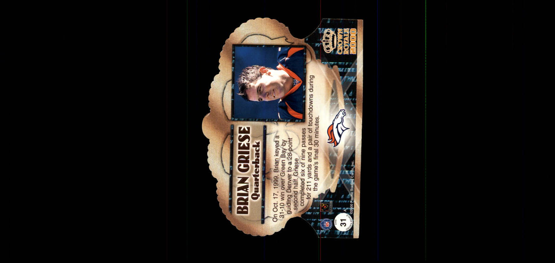 2000 Crown Royale #31 Brian Griese back image