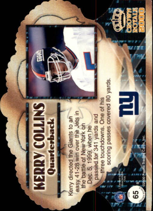 2000 Crown Royale (Pacific) Football "Main Set" Cards - Picture 55 of 111