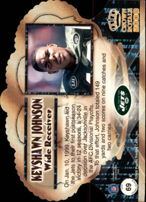 2000 Crown Royale #69 Keyshawn Johnson back image