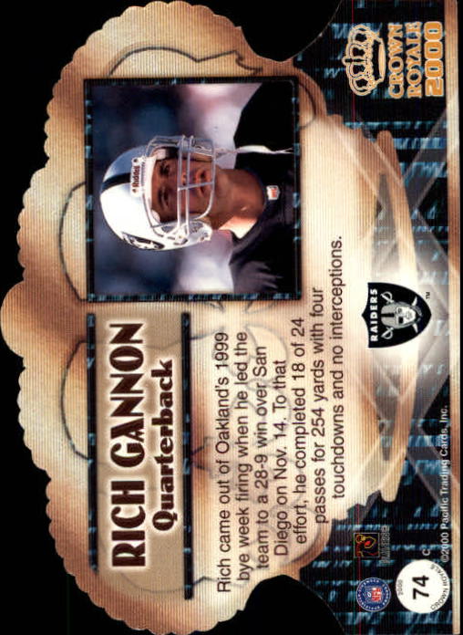 2000 Crown Royale (Pacific) Football "Main Set" Cards - Picture 69 of 111