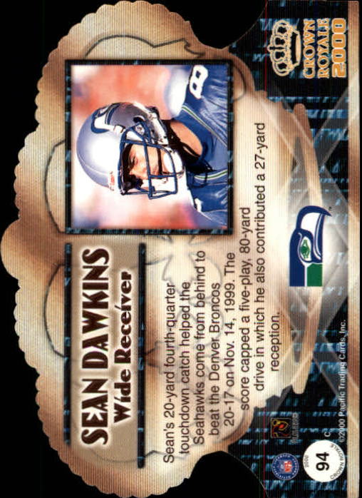 2000 Crown Royale (Pacific) Football "Main Set" Cards - Picture 83 of 111