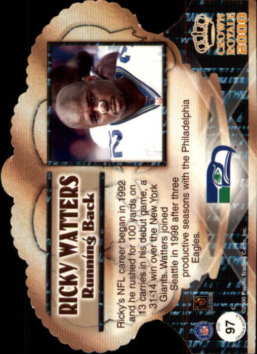 2000 Crown Royale (Pacific) Football "Main Set" Cards - Picture 87 of 111