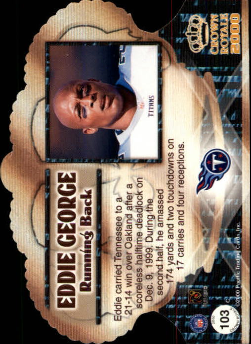 2000 Crown Royale (Pacific) Football "Main Set" Cards - Picture 93 of 111