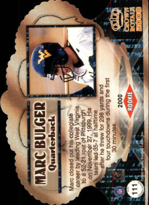 2000 Crown Royale (Pacific) Football "Main Set" Cards - Picture 105 of 111