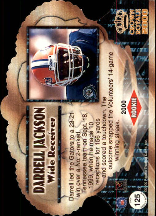 2000 Crown Royale (Pacific) Football "Insert and Parallel" Cards - Picture 5 of 51