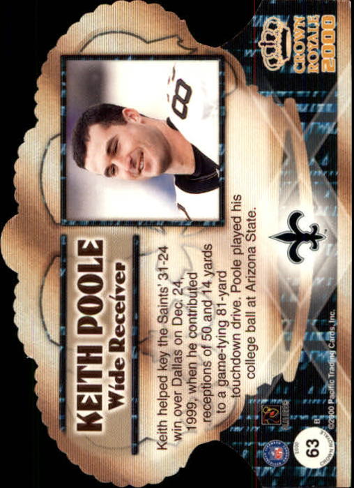 2000 Crown Royale Premiere Date #63 Keith Poole back image