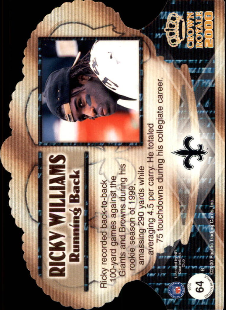 2000 Crown Royale Retail #64 Ricky Williams back image
