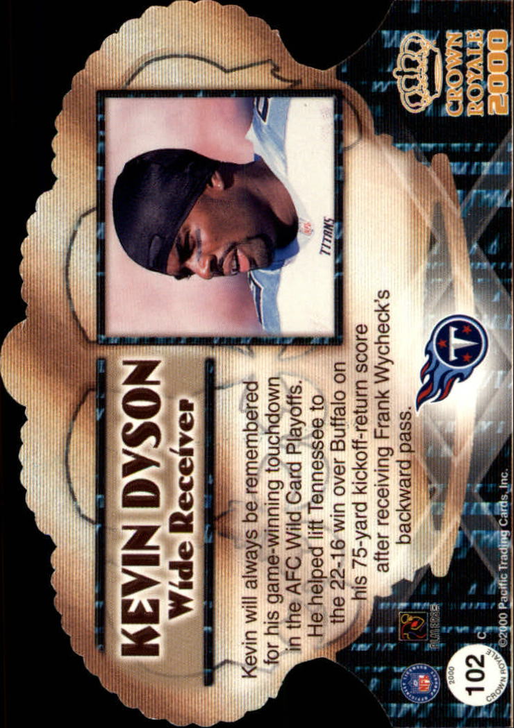2000 Crown Royale (Pacific) Football "Insert and Parallel" Cards - Picture 47 of 51
