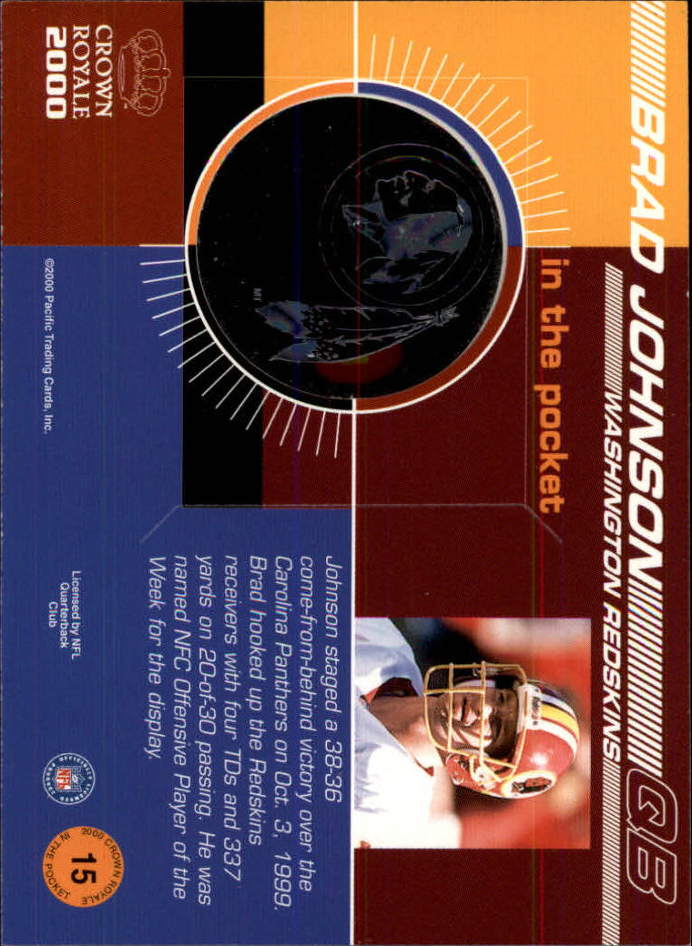 2000 Crown Royale In the Pocket #15 Brad Johnson