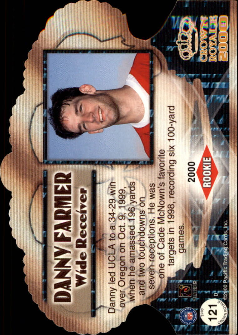 2000 Crown Royale Rookie Autographs #121 Danny Farmer back image