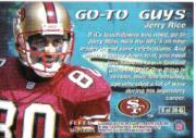 2000 SkyBox Dominion Go-To Guys #8 Jerry Rice back image