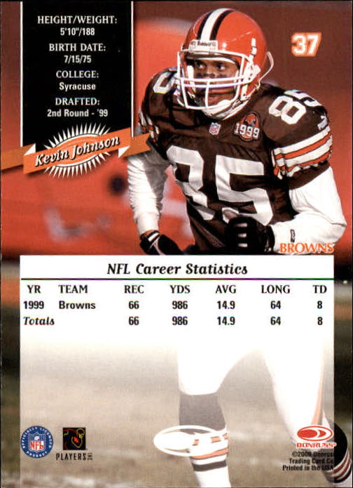 2000 Donruss Football Card Pick (Base)