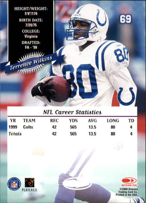 2000 Donruss Football Card Pick (Base)