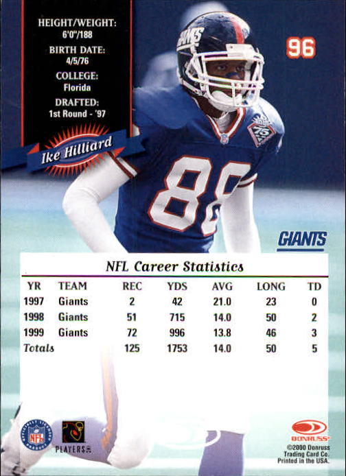 2000 Donruss Football Card Pick (Base)