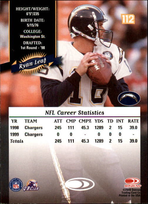 2000 Donruss Football Card Pick (Base)