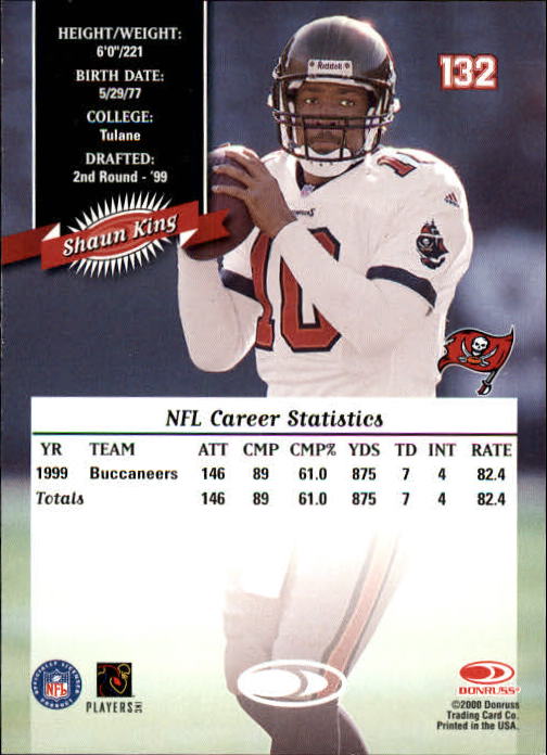 2000 Donruss Football Card Pick (Base)