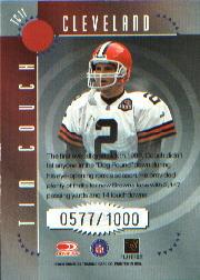 2000 Donruss Elite Turn of the Century #TC11 Tim Couch back image