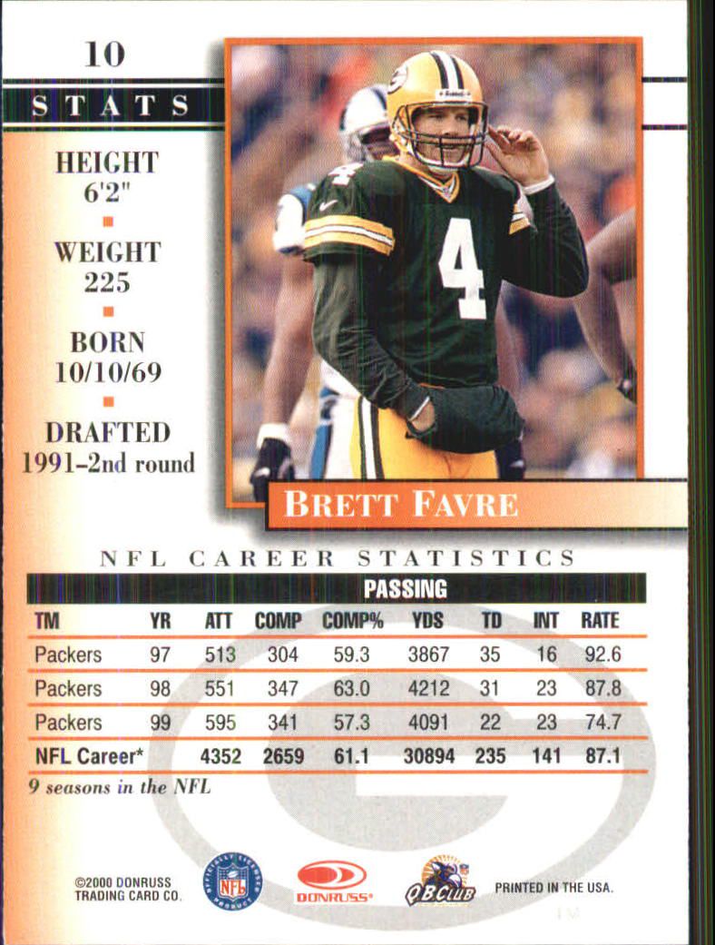 Brett Favre cards (1991-2001) Packers - You Choose - Picture 287 of 372