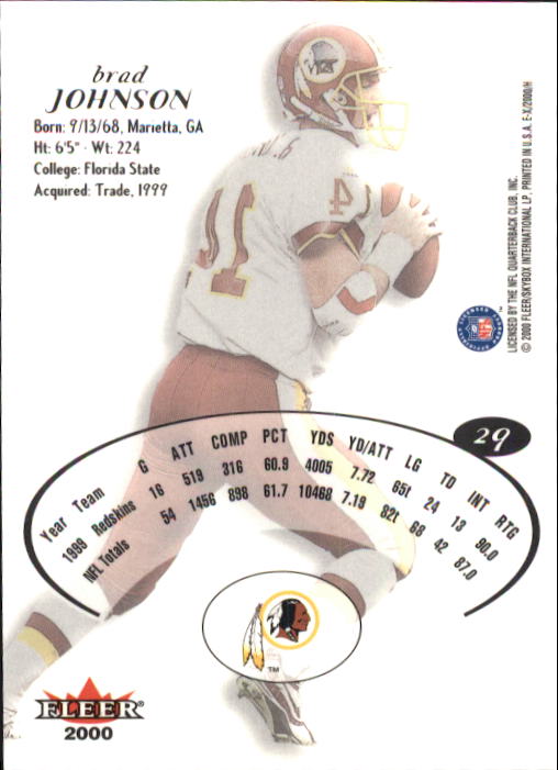 2000 E-X #29 Brad Johnson