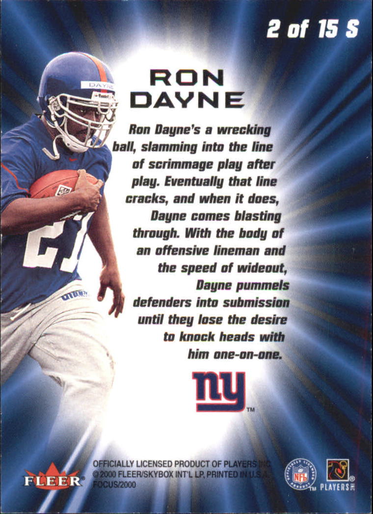 2000 Fleer Focus Football Sparklers Insert Singles - You Choose - Picture 5 of 30