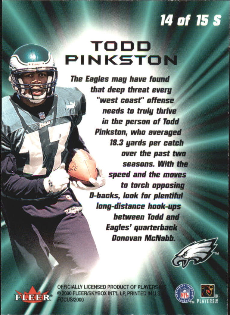 2000 Fleer Focus Football Sparklers Insert Singles - You Choose - Picture 28 of 30