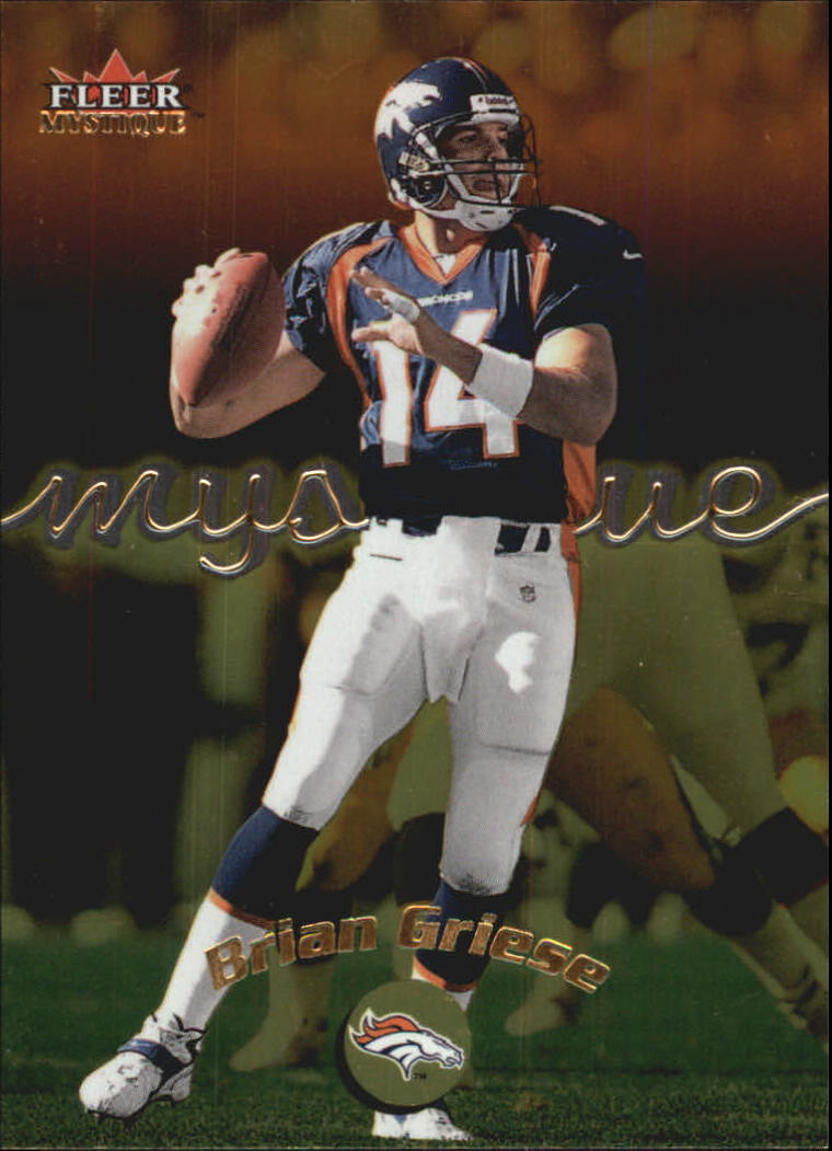 2000 Fleer Mystique Gold Denver Broncos Football Card #72 Brian Griese 