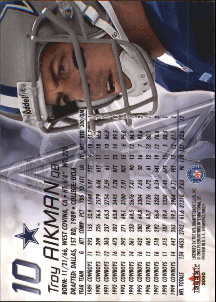 2000 Showcase (Fleer) Football "Main Set" Cards - Picture 9 of 83