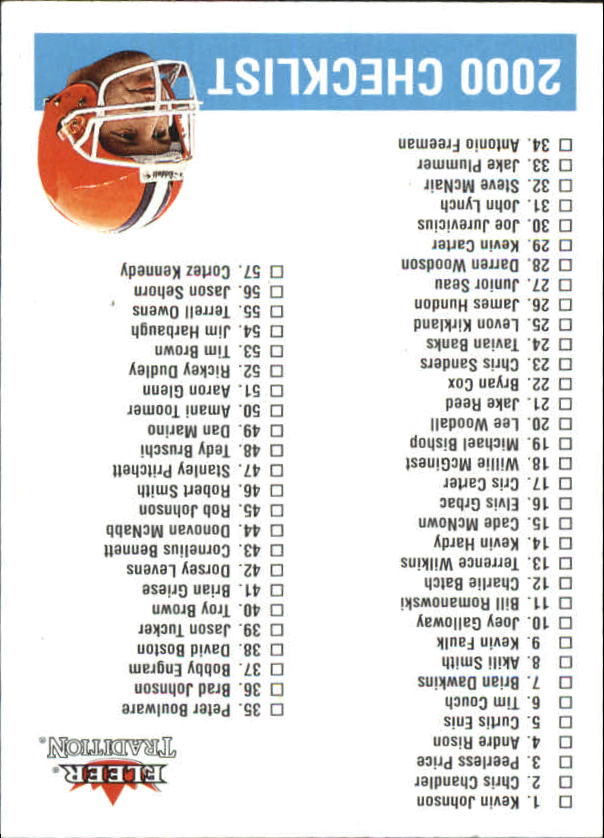 2000 Fleer Tradition #397 Tim Couch CL