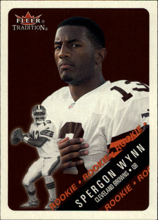 2000 Fleer Tradition Glossy Browns Football Card #448 Spergon Wynn /750 ...