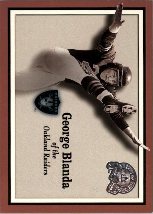 2000 Greats of the Game #51 George Blanda