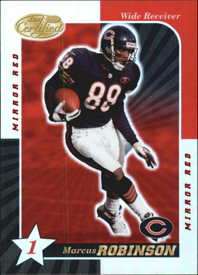 2000 Leaf Certified Mirror Red #27 Marcus Robinson