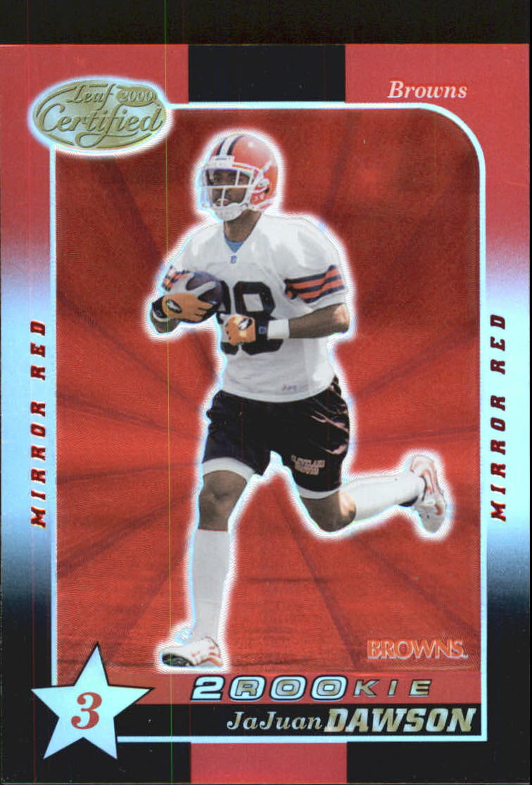 2000 Leaf Certified Mirror Red #160 JaJuan Dawson