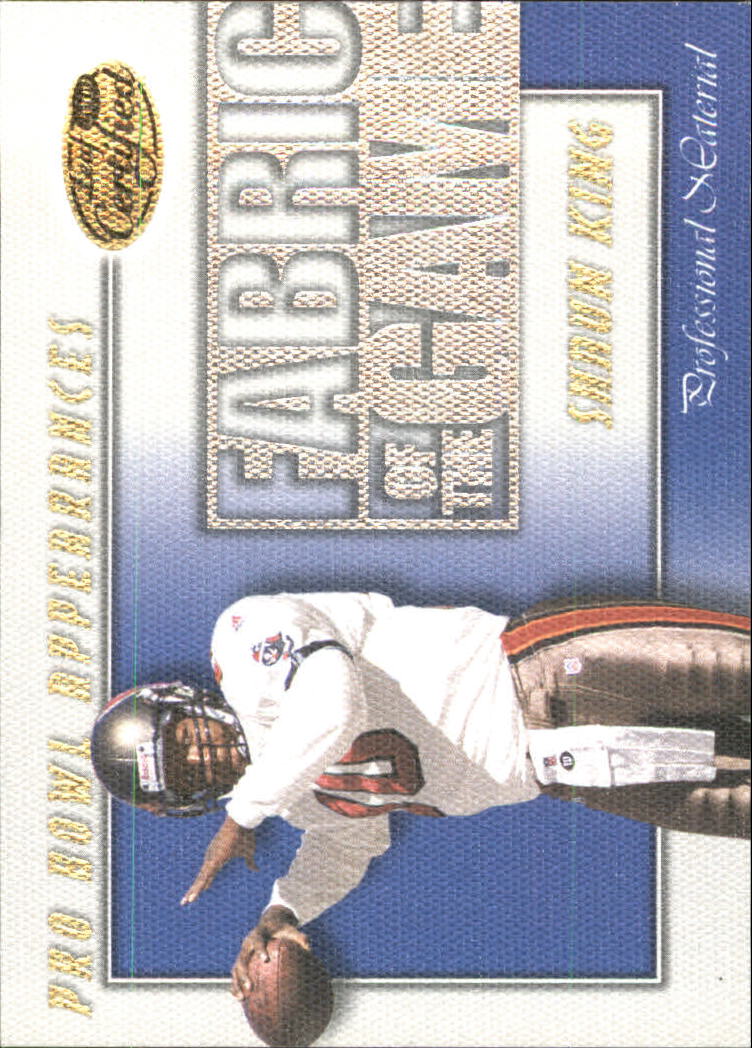 2000 Leaf Certified Fabric of the Game #FG21 Shaun King/1000