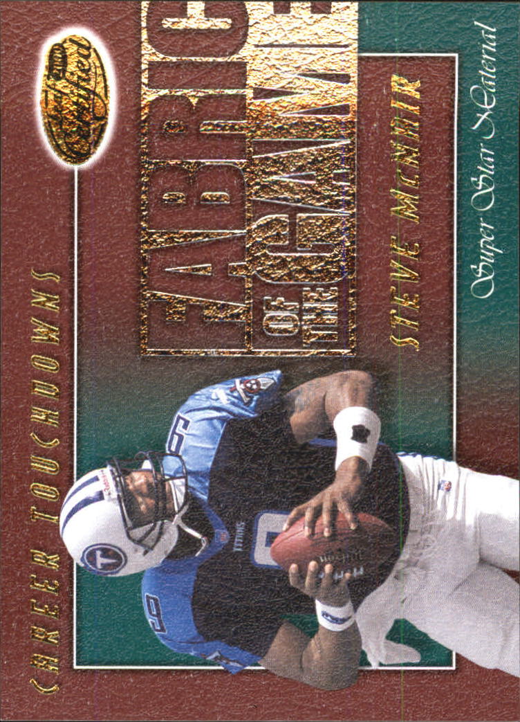 2000 Leaf Certified Fabric of the Game #FG36 Steve McNair/500