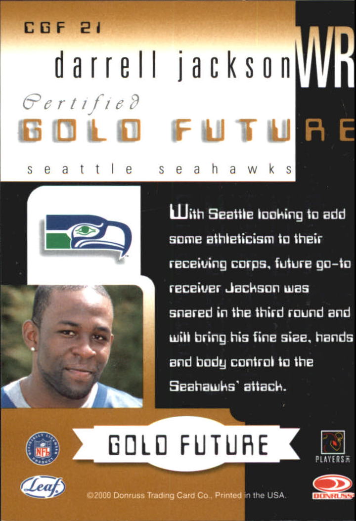 2000 Leaf Certified Football "Insert and Parallel" Cards - Picture 7 of 21