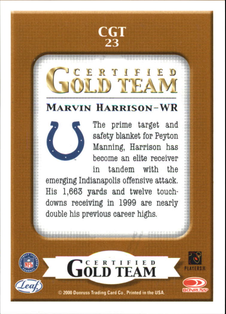 2000 Leaf Certified Football "Insert and Parallel" Cards - Picture 9 of 21