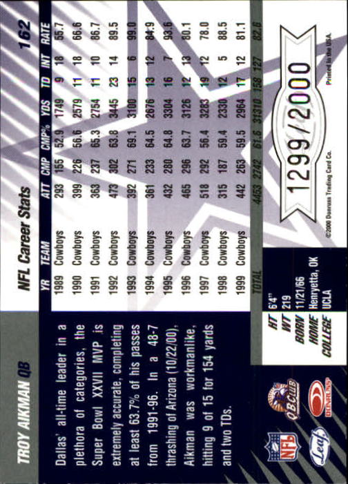 2000 Leaf Limited Football "Main Set" Cards - Picture 23 of 33