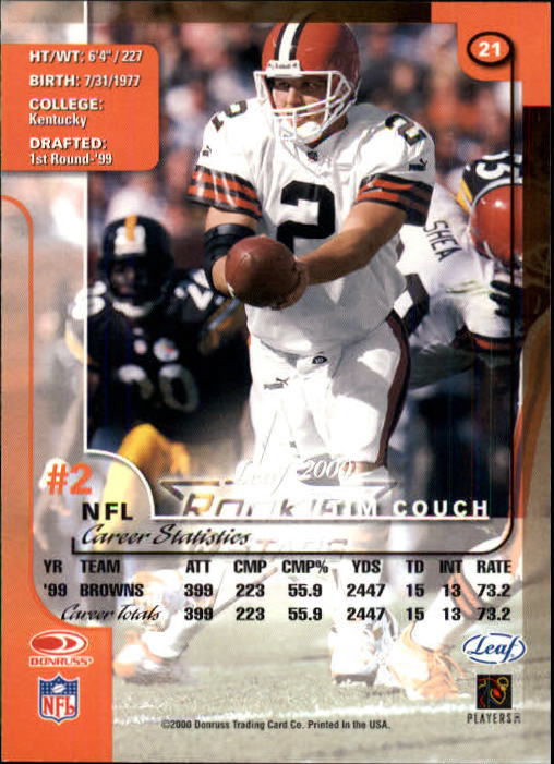 2000 Leaf Rookies and Stars Football "Main Set" Cards - Picture 41 of 223